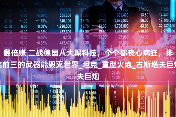 翻倍赚 二战德国八大黑科技，个个都丧心病狂，排名前三的武器能毁灭世界_坦克_重型火炮_古斯塔夫巨炮