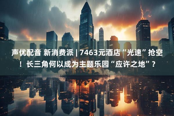 声优配音 新消费派 | 7463元酒店“光速”抢空！长三角何以成为主题乐园“应许之地”？