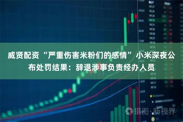 威贤配资 “严重伤害米粉们的感情” 小米深夜公布处罚结果：辞退涉事负责经办人员