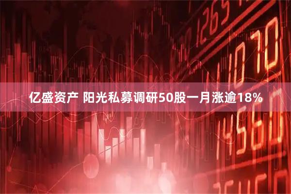 亿盛资产 阳光私募调研50股一月涨逾18%