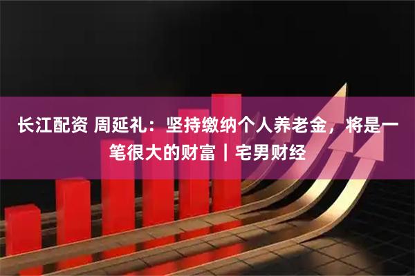 长江配资 周延礼：坚持缴纳个人养老金，将是一笔很大的财富｜宅男财经