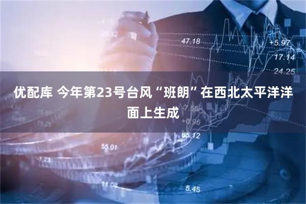 优配库 今年第23号台风“班朗”在西北太平洋洋面上生成